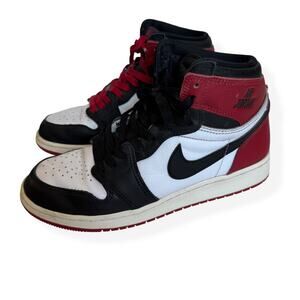 Nike Air Jordan Retro 1 High OG Black Red White Sneakers 6